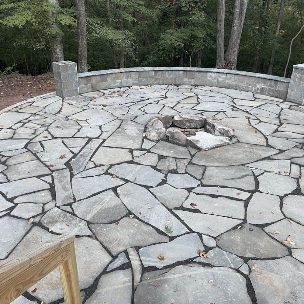 custom flagstone patio
